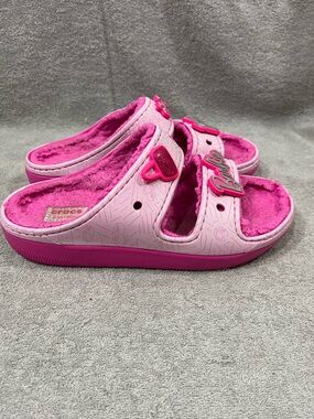 Crocs Classic Barbie The Movie Electric Pink Mega Crush Clog Size 9W/8M LIMITED